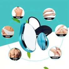 1pc Painless Manual Hair Removal & Exfoliation Tool, Suitable For Body, Bikini Line And Underarms, Portable Travel Beauty Tool, Unisex, Can Remove Arm, Leg And Back Hair, Minimalist Design, Manual Beauty Tool, Travel Essential - Multicolor - View 2