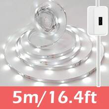 Acosh Neon شريط إضاءة LED USB مع مستشعر حركة اليد، إضاءة LED تحت الخزانة، شرائط إضاءة LED للمطبخ والخزانة والرف والمنضدة وغرفة النوم، أضواء مستشعر الحركة للخزانة - الضوء الابيض - مشاهدة 14