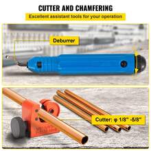 Hydraulic Flaring Tool Kit, 45° Double Flaring Tool, Brake Repair Brake Flaring Tools For 3/16"-1/2", Brake Flare Tool With Tube Cutter And Deburrer, 32 PCS Tube Flaring Tools For Copper Lines - For 3/16"-1/2" - View 5