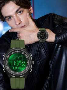 SANDA New Watch For Men LED Digital Chronograph Stopwatch 5ATM Waterproof Electronic Luminous Clock Military Sport Wristwatch - One Size Fits All - View 6