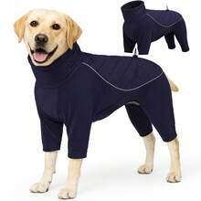 Quilted Dog Coat With Leg Coverage, Warm Winter Dog Jacket, Soft Fleece Pet Clothes, Windproof Dog Jumpsuit For Small Medium Large Dogs - Multicolor - View 13