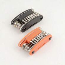 Bicycle Repair Tool Chain Breaker Multi-Function Folding Tool Set 21-In-1 Combination Wrench - Multicolor - View 1
