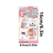 Mogu Retro Showa Style Sticker Book, Ins Japanese Food Cut-Out Sticker Book, Decorative Collage Scrapbook Food Material Paper - 1 Set - View 3