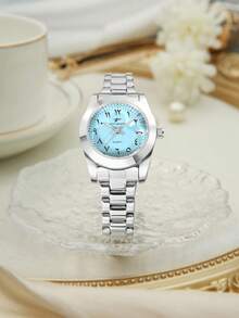 RICECGO Fashionable Business Casual Women's Underwire Quartz Watch Suitable For Parties, Celebrations, Weddings And Daily Wear. - Silver - View 2
