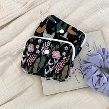 Multi-Functional Double Layer Storage Bag, Earphone Data Cable Coin Lipstick Organizer, ID Card Holder Clutch - Multicolor - View 8