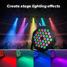 Smart LED Stage Light, RGB Par Light, 18 LED Bulb Stage Light, Party Light, Color Changing Stage Light With Remote Control, Wedding, Disco And Club Event Atmosphere Light - Single-color Lantern - View 10