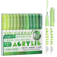 Guangna New 288/168 Colors, 12pcs/Color Set, New Color Series, Vibrant Colors, Multiple Styles, Suitable For Back To School Season, Can Write On Most Surfaces, 1.0mm Acrylic Gel Pens - Sets - View 34