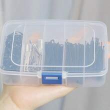 Transparent Hair Accessory Storage Box, Hair Ties, Elastic Clips, Hair Clips Organizer, Multi-Compartment Easy Classification Portable Travel Storage Box, Perfect Gift For Women, Girls, Birthday, Wedding, Gender Reveal Party, Back To School Season For Friends, Family, Colleagues - Multicolor - View 2