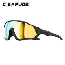 Kacamata Sepeda KAPVOE, Kacamata Olahraga Unisex, Cocok Untuk Balap, Sepeda Gunung, Aktivitas Luar Ruangan, Bersepeda, Mengemudi, Memancing, Lari, Golf, Pantai, Bisbol, dan Lainnya, Termasuk 1 Set Lensa - MultiWarna - View 8