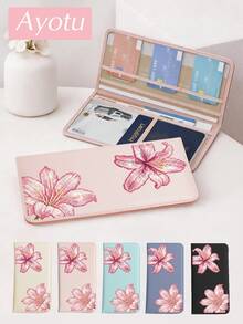 Shiny Pink Lily Car Registration & Insurance Document Organizer - Vehicle Glove Box Organizer, Car & Truck Storage Accessory, Suitable For Storing Important Documents, Driver's License, Passport, Cards, Small Car Accessories And Other Documents - Multicolor - View 4