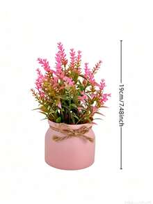 1/4/6pcs High-Quality Artificial Flower Potted Plants, Suitable For Living Room, Bedroom, Balcony, Desk, Bookshelf And Home Decor, Easy To Maintain And No Watering Required - Small Potted Plant - View 11