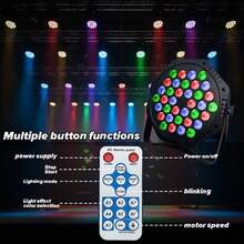 Smart LED Stage Light, RGB Par Light, 18 LED Bulb Stage Light, Party Light, Color Changing Stage Light With Remote Control, Wedding, Disco And Club Event Atmosphere Light - Single-color Lantern - View 7