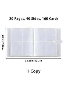 1pc 3-3.5 Inch K-POP Photo Card Album 4-Slot Photo Card Storage Book Anime Game Card Book Can Store K-Pop Cards/Sports Cards/Baseball Cards - A - View 8