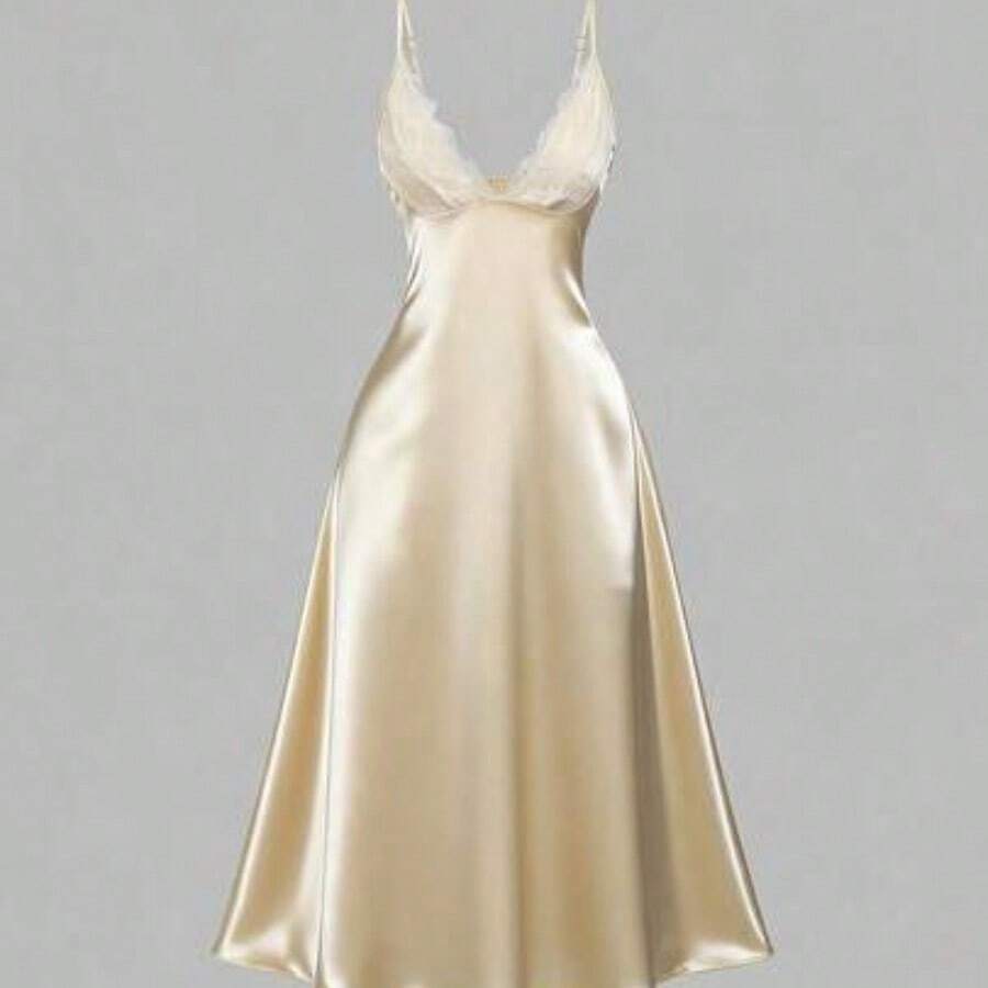 Women Short Dresses - Light Yellow - View 1