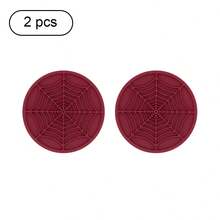 Creative Silicone Car Cup Holder Coaster, Round Universal Anti-Slip Cup Mat, Halloween Personalized Car Interior Decor, Waterproof Wear-Resistant Easy To Clean, Gothic Style Car Interior Accessory - Multicolor - View 10