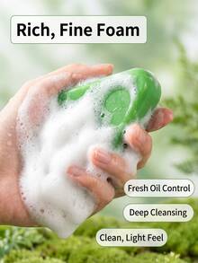 1 buah Sabun Sampo Daun Cypress & Rumput Osmanthus, Kaya akan Ekstrak Herbal, Membersihkan Rambut dengan Lembut, Melembapkan & Mengontrol Minyak, Ringan & Tidak Berminyak, Cocok untuk Semua Jenis Rambut, Hadiah Natal - Shampoo - View 3