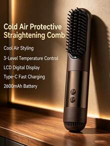 Mini USB Rechargeable Curling Iron With Negative Ion Hair Care, LED Digital Temperature Control Up To 320°C, Travel-Friendly & Dorm-Ready, Essential Portable Styling Tool For Curls On The Go.Halloween - B - View 11