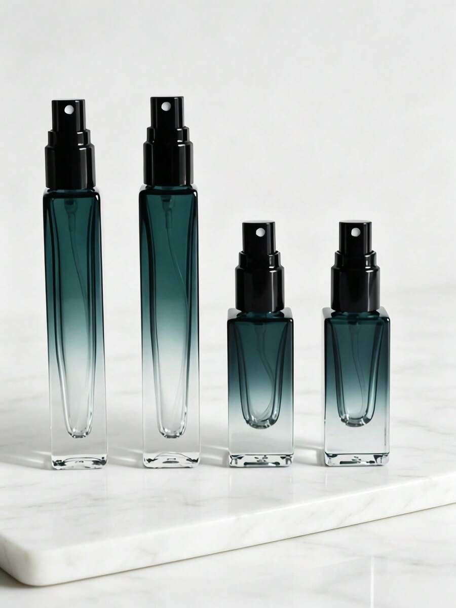 Botol Semprot Parfum Kosong 5-10ml, Botol Sampel Parfum Kaca Premium, Botol Dekant Parfum Persegi