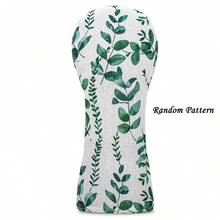 1pc Watercolor Green Leaf Botanical Printed Headcover Set For Driver, Fairway Wood And Hybrid, Protective Golf Club Head Cover For Outdoor Sports - Multicolor - View 6