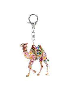 2D Acrylic Camel Keychain, Bag Pendant, Gift Decoration, Party, Ramadan, National Day, Birthday Gift - Multicolor - View 18