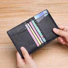 Ultra-Thin Soft Wallet, Mini Bank Card Holder, Ultra-Thin Compact Card Sleeve, Men's Wallet, Mini Wallet, Card Holder, Coin Purse - Multicolor - View 3