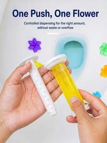 1 buah/6 buah Pengharum Ruangan Toilet dan Urinal, Bentuk Bunga Kecil yang Lucu, Dapat Ditekan dan Menempel Kuat, Dapat Digunakan Kembali, Menjaga Udara Tetap Segar, Cocok untuk Toilet Umum, Toilet RV, Rumah Sewa, dll. - Berbagai gaya - View 4