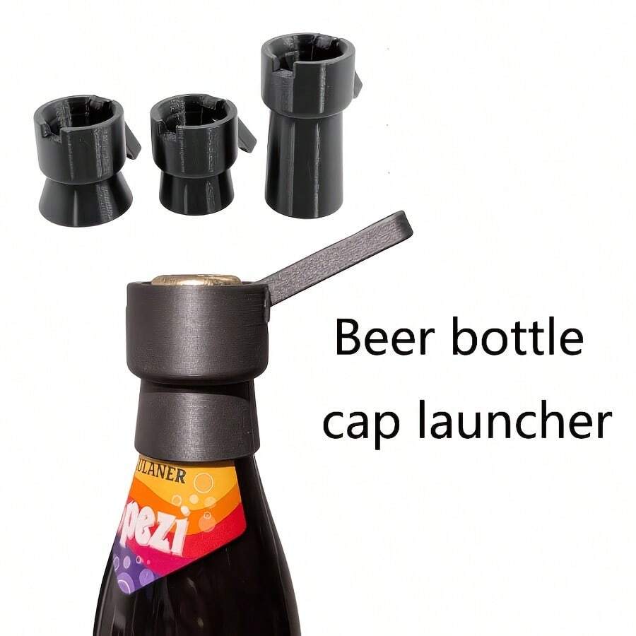 Set 3 Buah Pembuka Tutup Botol, Pembuka Botol Bir Tuas Satu Tangan, Pembuka Tutup Botol Portabel Tipe Tekan, Aksesori Hadiah Ideal untuk Pesta dan Hiburan - MultiWarna - View 1