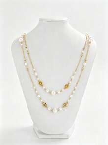 1pc French Fashion Long Necklace, Women's Party Accessory, Elegant Jewelry - Long Necklace - View 4