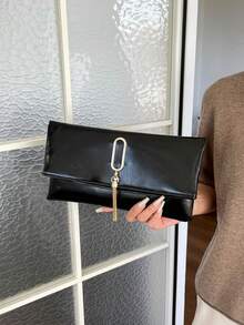 New Luxury High-End Niche Versatile Shoulder Clutch Bag - Black - View 7