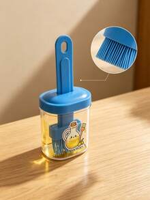1pc Multi-Functional Olive Oil Silicone Brush, PP Material Bottle Body, Durable And Sturdy, Suitable For Storing Various Liquids, Applicable For Kitchen Cooking, Outdoor BBQ, Salad Making, Baking, Air Fryer, Suitable For All People, Lightweight Home Multi-Functional BBQ Silicone Oil Brush, Reusable Refillable Dispenser Bottle, Kitchen Supplies, Kitchen Gadgets, Baking Supplies (Random Color And Style) - Multicolor - View 6
