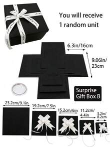 Hexagonal Multi-Layer Explosion DIY Gift Box, Spring-Loaded Mechanism Box, Creative Handmade Photo Album, Memory Box, Handmade Photo Box, Suitable For Birthday Gifts, Anniversary, Wedding, Engagement, Mother's Day And Valentine's Day - Multiple Styles - View 9
