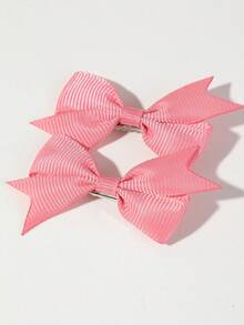 12pcs Girls Coffee Color Minimalist Basic Bow Hair Clips Side Clips Back Of Head Clips Alligator Hair Clips Hair Accessories Christmas Valentine's Day Back To School Daily Use - Multicolor - View 8