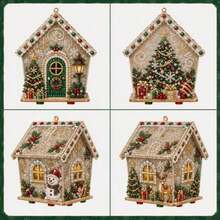 3D Christmas House Diamond Painting Set, Adult Version, Holiday Decoration, Handmade Christmas Tree Ornament, Home Craft Gift - A - View 15