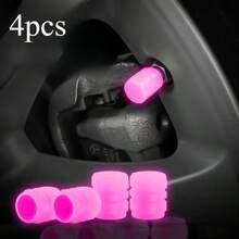 Long Lasting Glow In The Dark Tire Valve Caps – 4/8 Pack Light-Absorbing Fluorescent Valve Stem Caps That Charge By Day & Glow All Night, Universal Fit For Car, Motorcycle & Truck - A - View 8