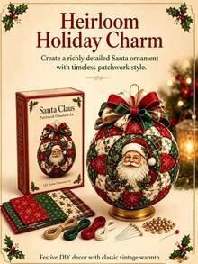 1pc DIY Christmas Plush Doll Making Kit With Handmade Character Sewing Craft - Suitable For Home Decor, Holiday Tree Ornaments, Patchwork Dolls, Complete Sewing Kit And Handmade Craft, Halloween And Christmas Decoration - Multiple Styles - View 4
