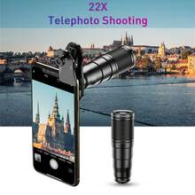 APEXEL 4-In-1 Phone Lens Kit, 22X Telephoto + Fisheye + Macro + Wide-Angle Lenses, Portable Monocular For Hiking, Concerts, Sightseeing & More. - View 7