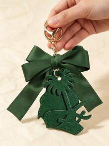 Pu Coconut Camel Palm Tree Bag Charm,Bow Keychain,Leather Palm Tree Bag Accessory,Fashion Women Handbag Charms,Gifts From Middle East,Holiday Gift - Multicolor - View 9