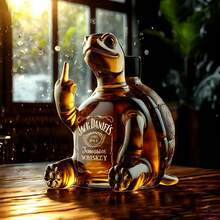 2026 Unique Whiskey Decanter Turtle Shaped Transparent Glass Art Decanter Gift - View 1