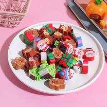 50PCS Creative Christmas Erasers - Random Styles - Student Stationery Prizes - Christmas Stationery Small Gifts - A - View 3