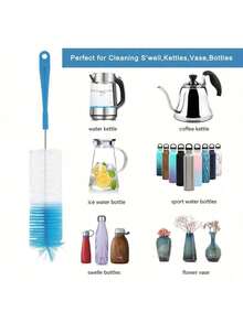 5-Piece Luxury Bottle Brush Set - Cleaning Brushes For Narrow Mouth Bottles, Sports Water Bottles, Coffee Cups, Cups, Water Bottles - Easy To Use, Efficient And Space-Saving - Multiple Styles - View 6