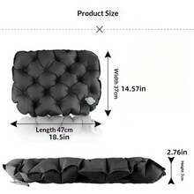 1PC Ultra Light Inflatable Seat Cushion, Portable TPU Nylon Camping Sitting Pad, Waterproof Anti-Moisture Chair Pad For Outdoor Picnic Office - Outdoor Inflatable Seat Cushion - View 4