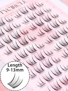10-Row Glue-Free Segmented Clustered Upper Eyelashes, Suitable For Beginners, Lightweight And Natural Design, Soft And Comfortable To Wear, Easy To Apply, Natural Eye Makeup - C - View 5