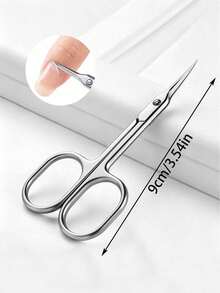1pc Russian Style Nail Clipper, Curved Nail Clipper, Manicure & Pedicure Tool, Professional Stainless Steel Cuticle Trimmer - Multicolor - View 5
