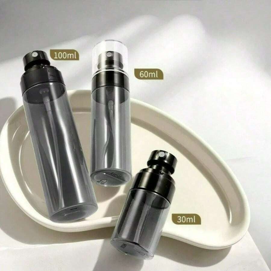 1pc Travel Mist Spray Bottle, Refillable Empty Atomizer For Toner, Alcohol, Hydrating Mist, Portable Fine Mist Spray Bottle - Black - View 1