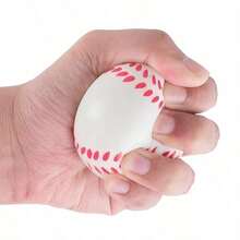 36pcs Mini Foam Sports Balls - 6cm White Baseballs, Suitable For Party Games, Relaxation, Sports Themed Decor - Multicolor - View 5