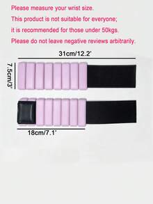 2pcs Adjustable Wrist And Ankle Weights (Unisex), Fitness Weight Set, For Exercise, Yoga, Walking, Running, Dancing, Pilates, Aerobics, Aerobic Exercise, Home Gym Wearable Wristbands - Multicolor - View 3
