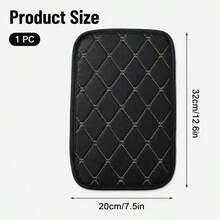 1pc Car Armrest Console Pad – Leather Non-Slip Protective Cushion, Universal Fit, Durable Car Interior Accessory, Multi-Color Options - Multicolor - View 2
