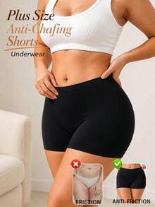 3PCS Plus Size Women's High Waist Seamless Boyshorts Soft Stretch Panties Comfortable Shorts Anti Chafing Underwear Outfits Fall Clothes For Women - Multicolor - View 11