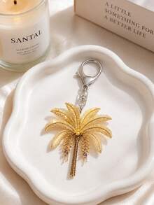 2d Acrylic Coconut Tree Keychain, Keychain, Middle Eastern, Arabic Exotic Style Pendant, Bag Hanging Birthday Gift, Ramadan, National Day - Multicolor - View 4