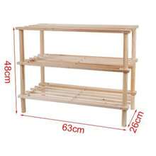 2/3/4-Tier Solid Wood Shoe Rack/Storage Shelf, Solid Wood Shoe Rack, Tiered Shelf, Wooden Shoe Rack/Flower Rack, Simple Storage Support Shelf, Wooden Shoe Rack For The Entrance, Wooden Storage Shelf For The Living Room - Wood Color - View 5